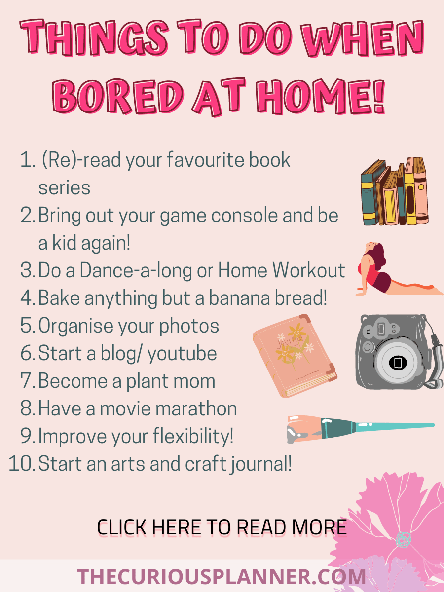 TOP THINGS TO DO WHEN YOU'RE BORED IN THE HOUSE - The Curious Planner